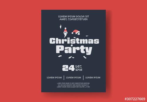 Christmas Dance Party Flyer Layout - 307227669 - 307227669