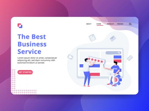 Landing Page The Best Business Service - landing-page-the-best-business-service