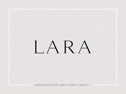 Lara - Sophisticated Serif Typeface - lara-sophisticated-serif-typeface