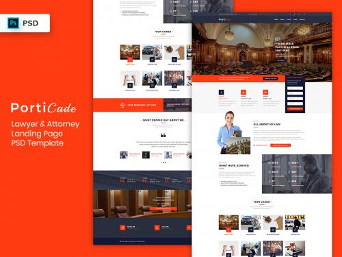 Lawyer & Attorney Landing Page PSD Template-02 - lawyer-attorney-landing-page-psd-template-02