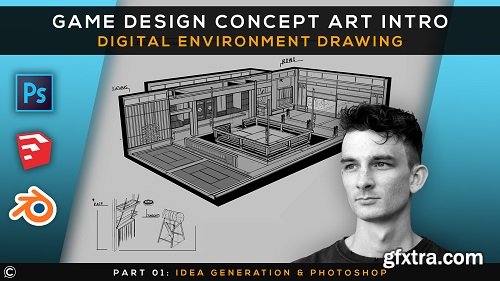 Game Design Concept Art Intro | Digital Environment Drawing | Part 1 | Idea Generation & Photoshop