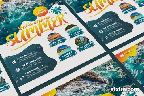 Travel A5 Business Flyer and Poster PSD Templates