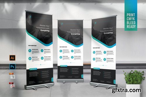 ENERGY Power Plant Roll Up Banner Template