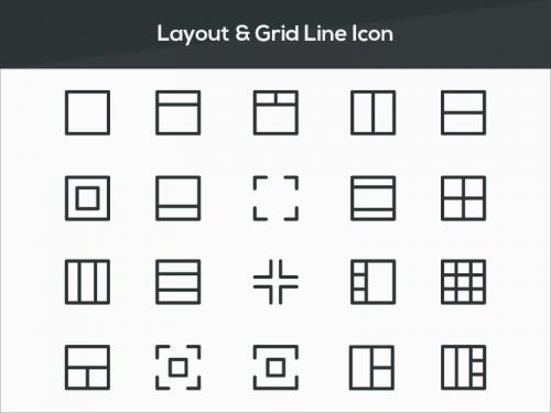 Layout & Grid Line Icon - layout-grid-line-icon