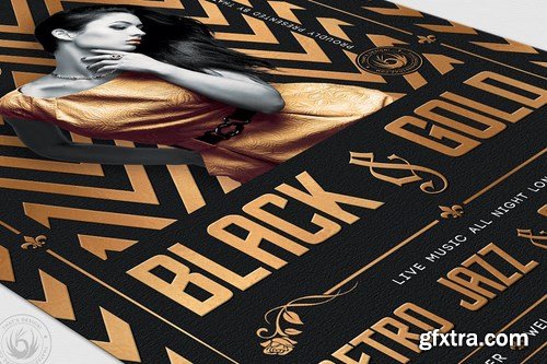 Black and Gold Flyer Template V18