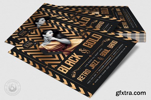 Black and Gold Flyer Template V18