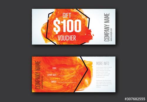 Gift Voucher Card Layout - 307682555 - 307682555