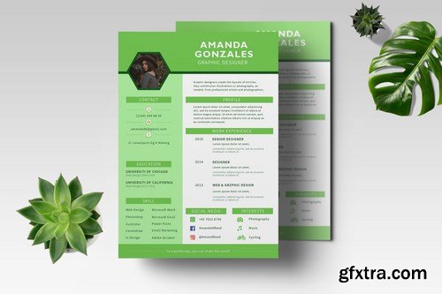 CV Resume Professional Template Vol. 04