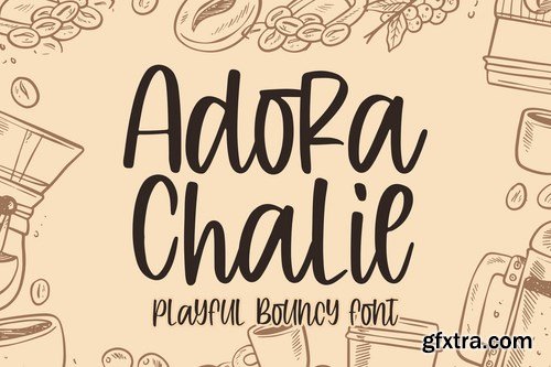 Adora Chalie - Playful Bouncy Font