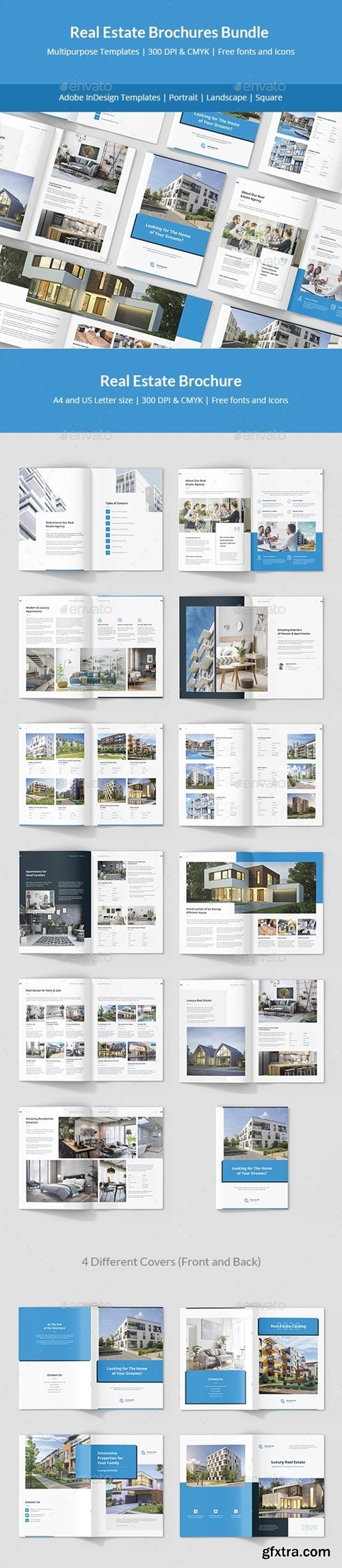 GraphicRiver - Real Estate Brochures Bundle Print Templates 25438833