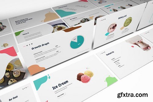 Ice Cream Powerpoint Google Slides and Keynote Templates