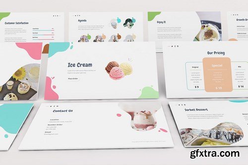 Ice Cream Powerpoint Google Slides and Keynote Templates