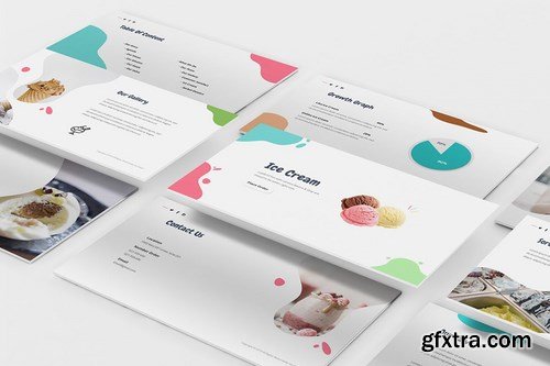 Ice Cream Powerpoint Google Slides and Keynote Templates