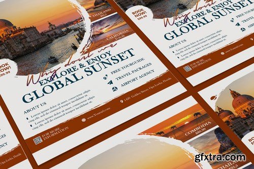 Travel A5 Business Flyer Poster DL Rackcard PSD Templates