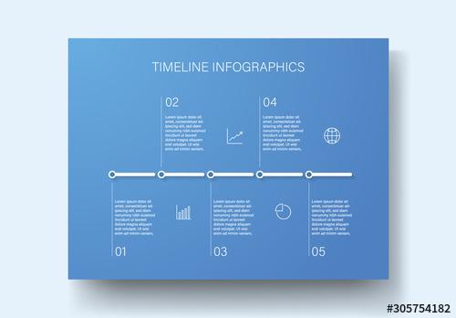 Blue Timeline Infographic Layout - 305754182 - 305754182