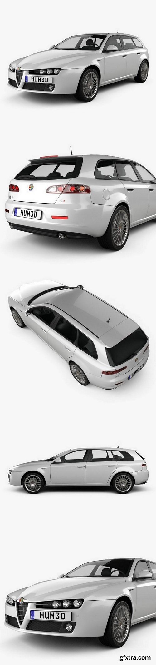 Alfa Romeo 159 Sportwagon 2011 3D model