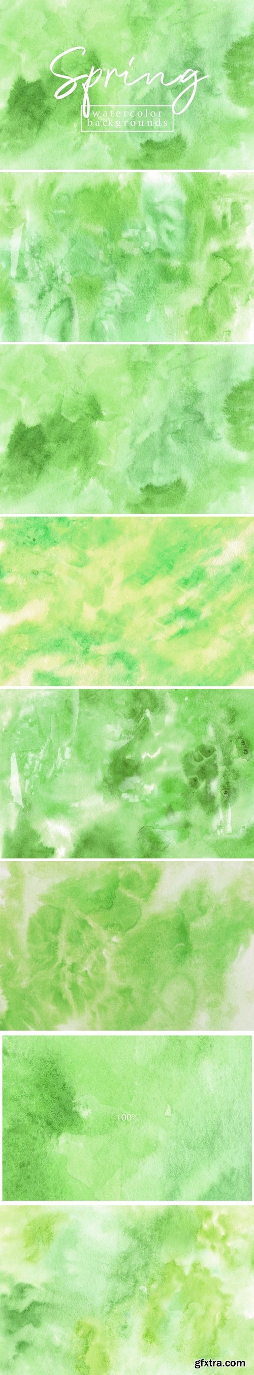 Spring Watercolor Backgrounds