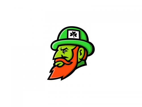 Leprechaun Head Mascot - leprechaun-head-mascot