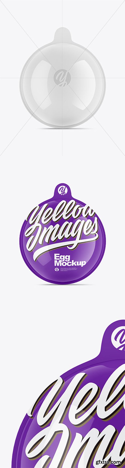 Glossy Chocolate Egg Pack Mockup 52532