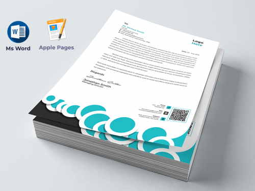 Letterhead Pad Apple Pages & Ms Word - letterhead-pad-apple-pages-ms-word
