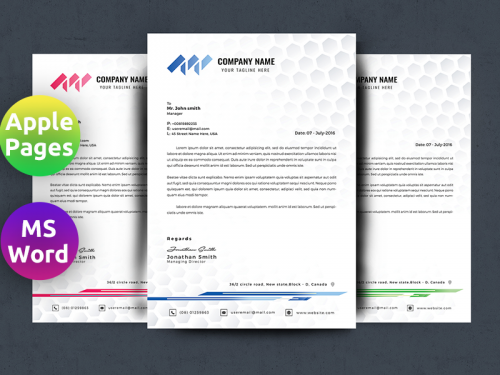 Letterhead Template Word Pages - letterhead-template-word-pages