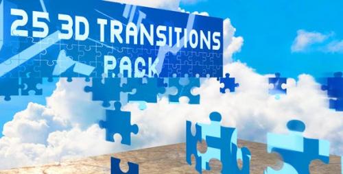 Videohive - 3D Transitions Pack