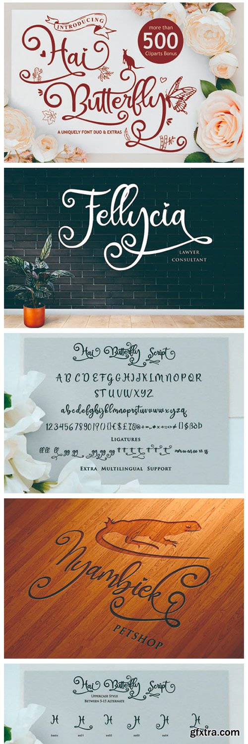 Hai Butterfly Duo Font