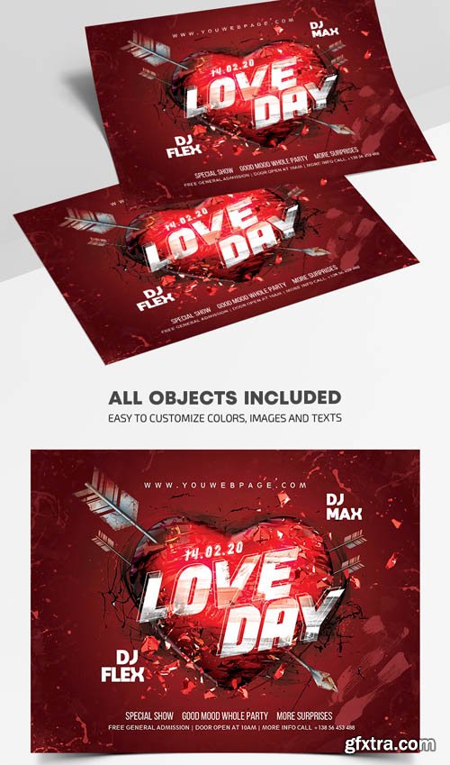 Love Day V1201 2020 Premium PSD Flyer Template