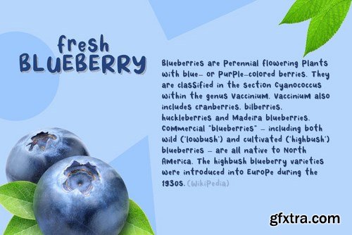 Fresh Blueberry Font