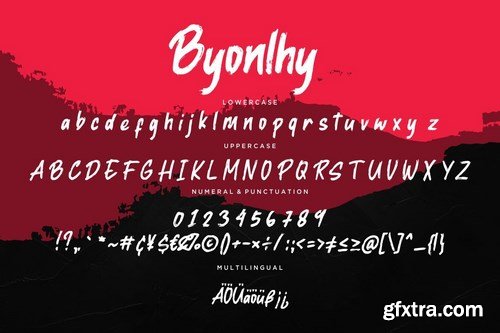 Byonlhy Dry Brush Typeface