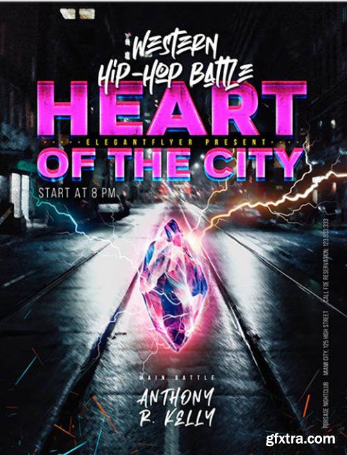 Heart of the City Battle V1201 2020 Premium PSD Flyer Template