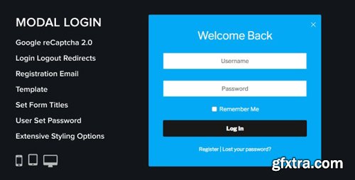 CodeCanyon - Modal Login v2.0.5 - Register Forgotten Wordpress Plugin - 5433514