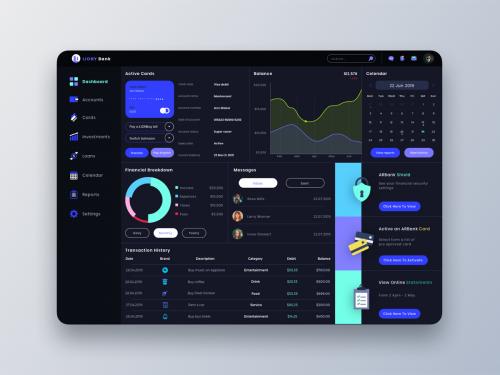 LIONY Bank Dashboard UI - T - liony-bank-dashboard-ui-t