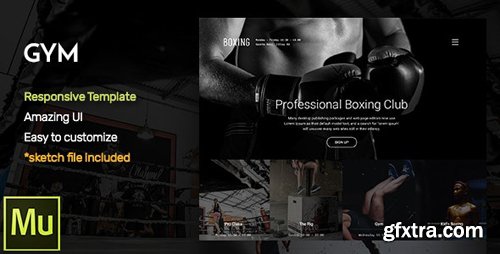 ThemeForest - GYM - Responsive Fitness and Gym Muse CC Template (Update: 20 January 17) - 18501336