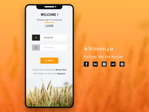 Login/Sign In Screen For Agriculture App - login-sign-in-screen-for-agriculture-app