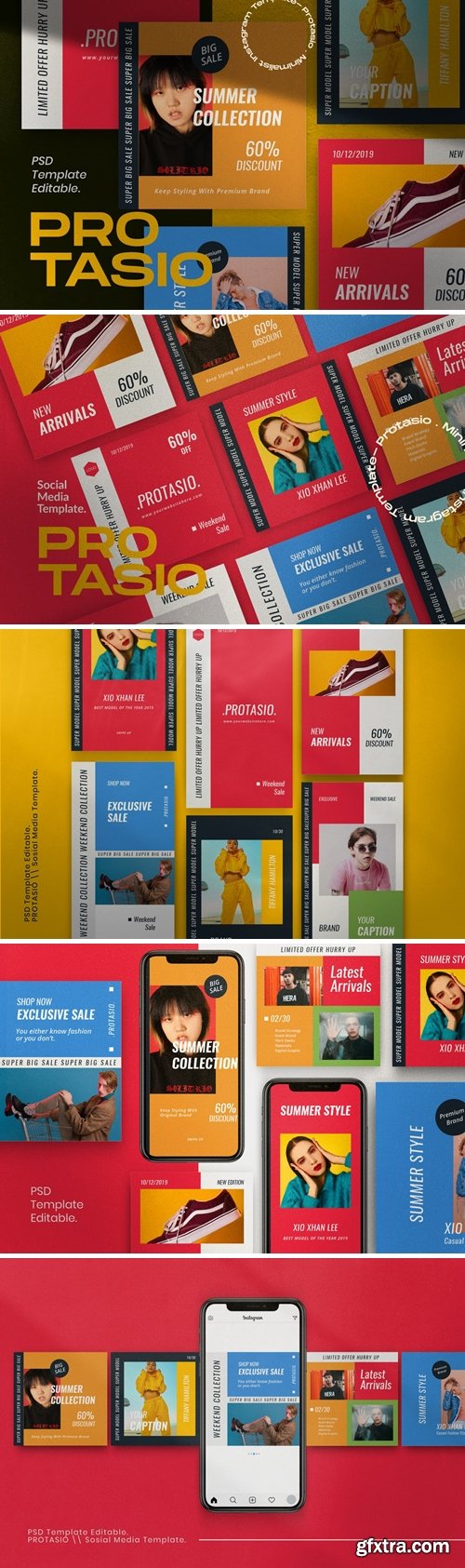 Protasio Fashion Instagram Social Media Pack 1