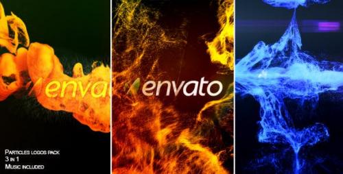 Videohive - Particles logos pack