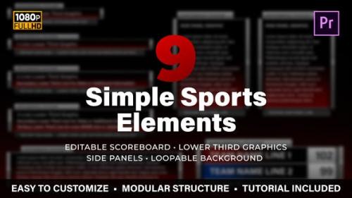 Videohive - Simple Sports Elements Kit | MOGRT for Premiere Pro