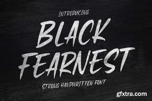 Black Fearnest - Strong Handwritten Font