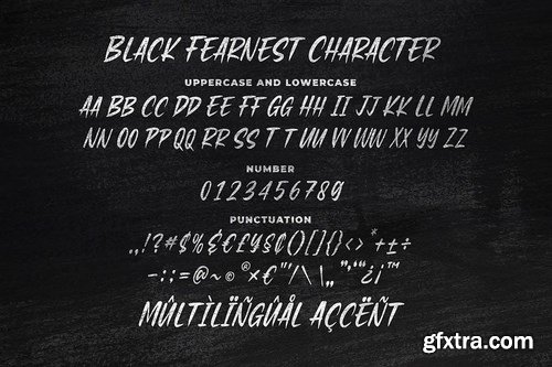 Black Fearnest - Strong Handwritten Font