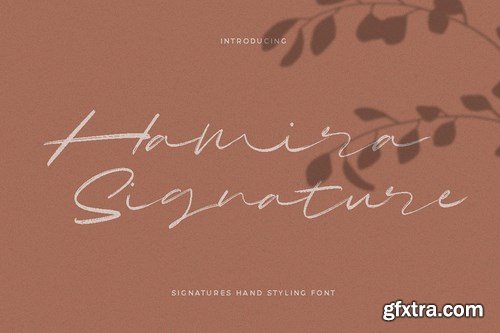 Hamira Signature Font Logotype Brush