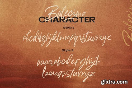 Balecimo - Ordinary Brush Font Logotype