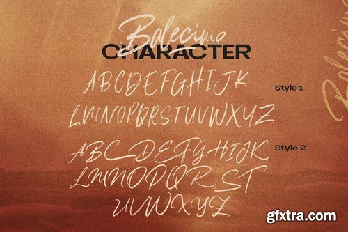 Balecimo - Ordinary Brush Font Logotype