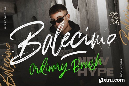 Balecimo - Ordinary Brush Font Logotype