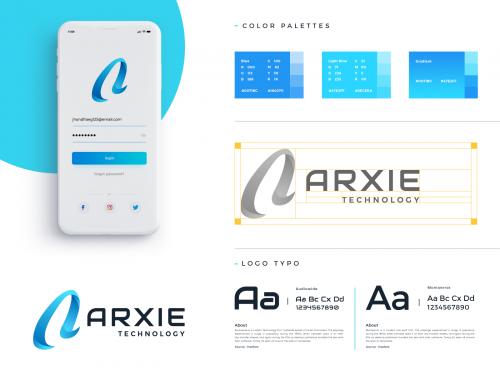 Logo Design for Arxie Technology | Branding - logo-design-for-arxie-technology-branding