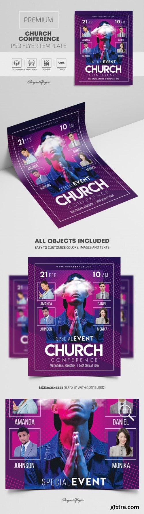 Church Conference – Premium PSD Flyer Template