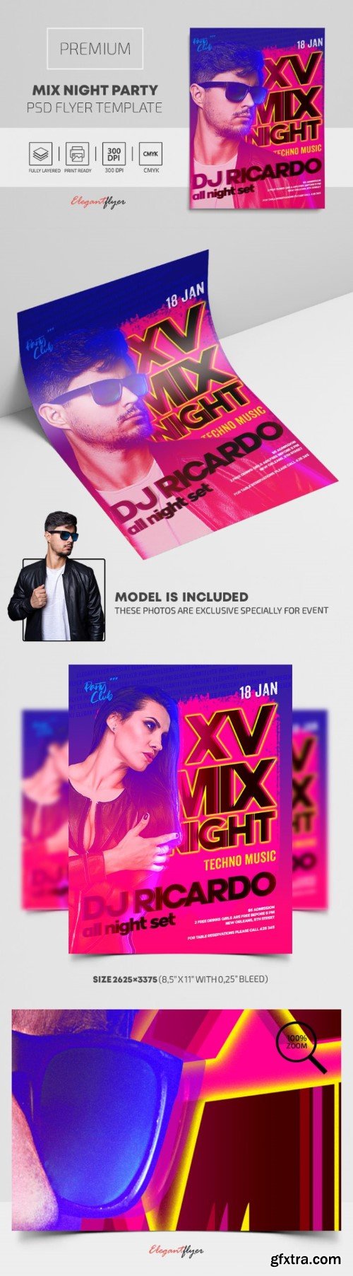 Mix Night Party – Premium PSD Flyer Template