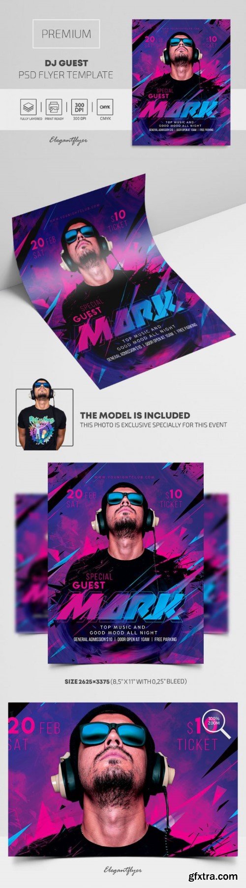 Dj Guest 2 – Premium PSD Flyer Template