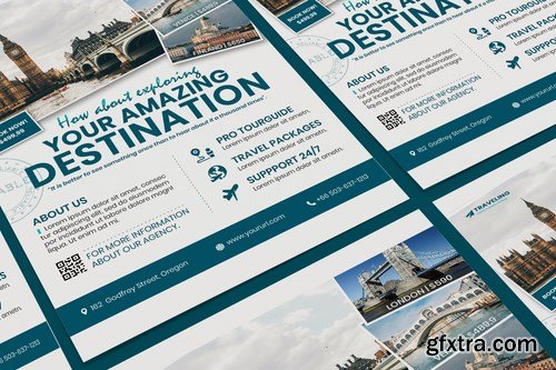 Travel A5 Business Flyer DL Rackcard Flyer and Poster PSD Templates