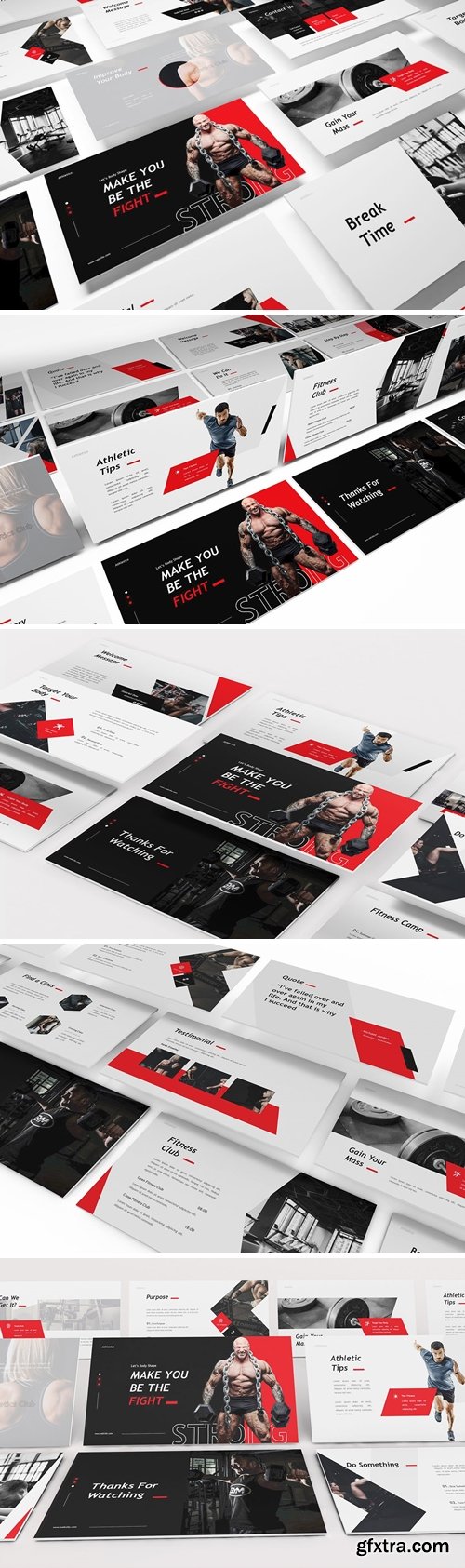 Athletics Powerpoint, Keynote and Google Slides Templates